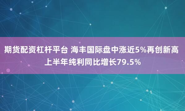 期货配资杠杆平台 海丰国际盘中涨近5%再创新高 上半年纯利同比增长79.5%